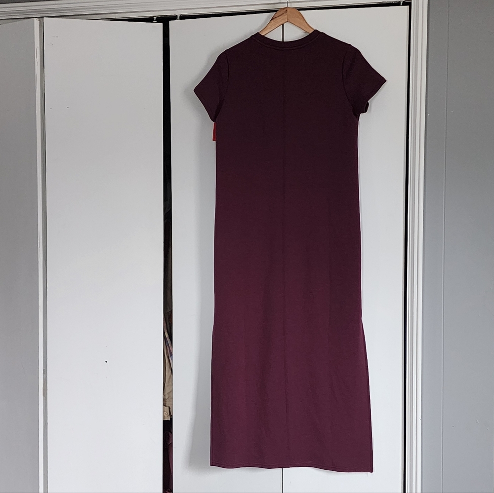 SPANX Deep Wine Midi Dress - Picture 2 of 3